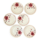 Série de 6 assiettes à dessert