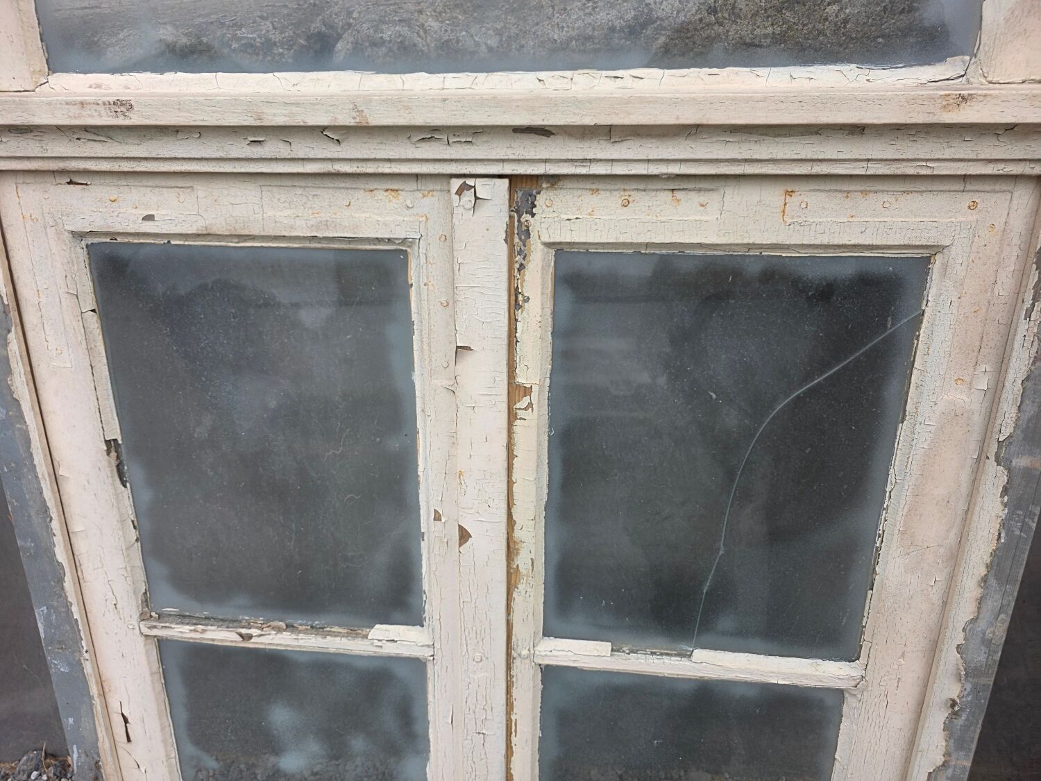 Old window with frame