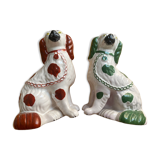 Pair of stadfordshire earthenware dogs