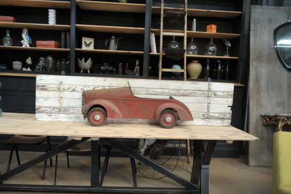 Antique tin toy car from the 1930s