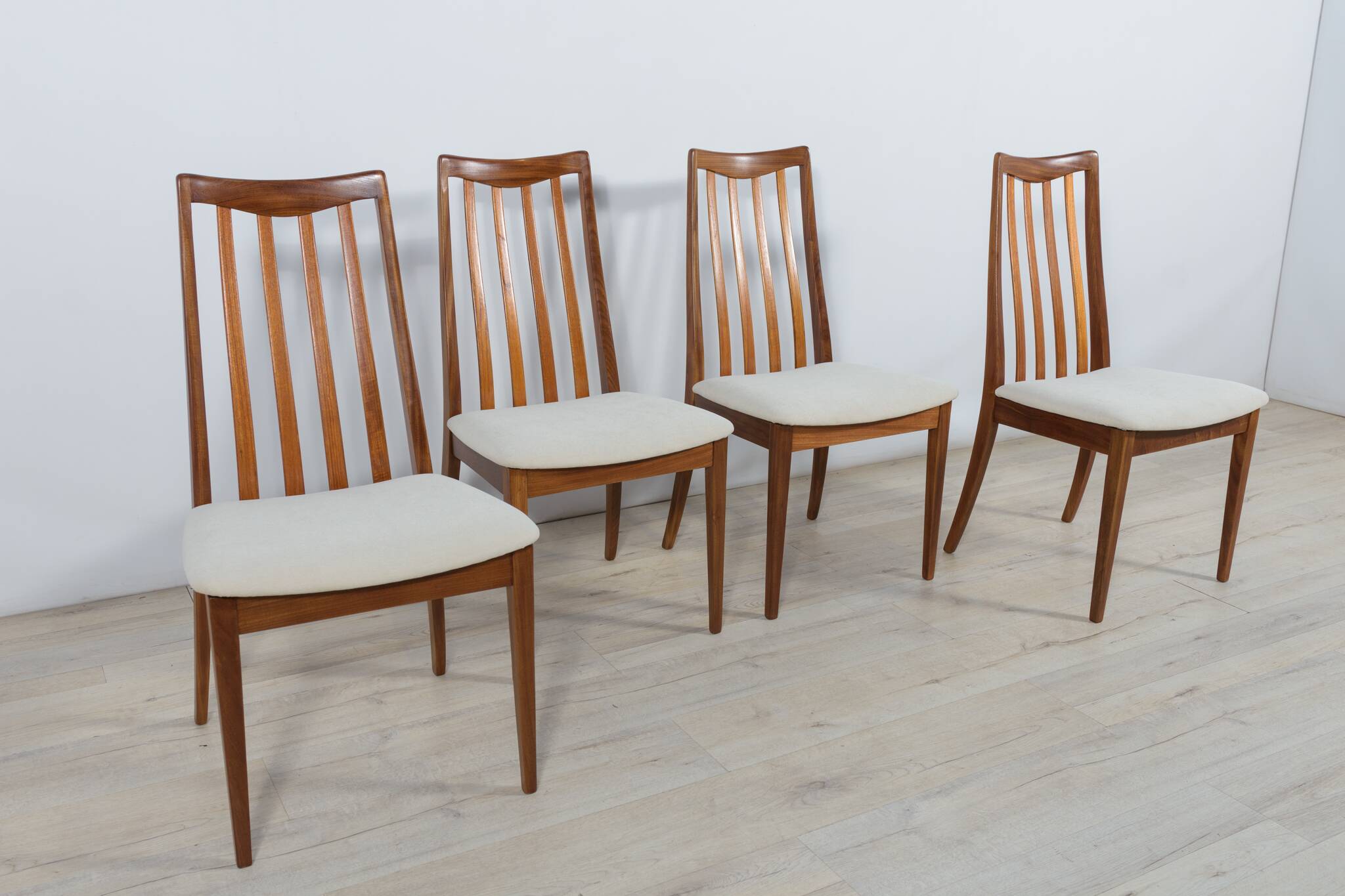Mid-Century Teak Dining Chairs by Leslie Dandy for G-Plan, 1960s, Set of 4