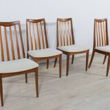 Chaises de salle à manger en teck du milieu du siècle par Leslie Dandy pour G-Plan, années 1960, lot de 4