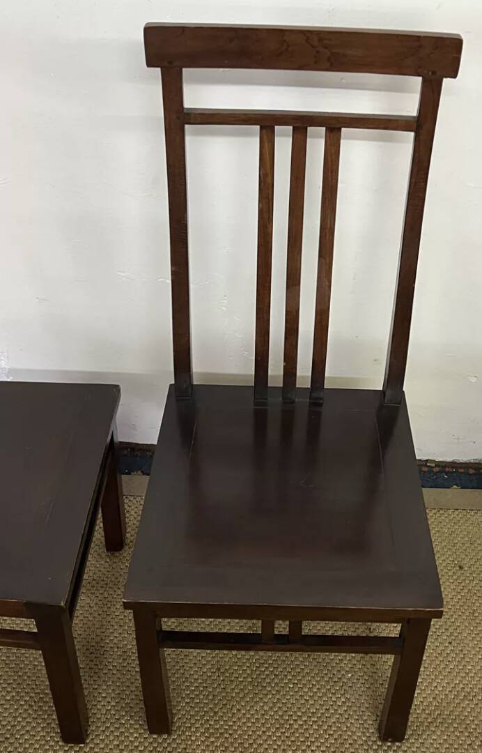 Set of 6 Mahogany wooden chairs