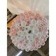 Romantic Venetian Pink "Rigadin Manubri" Murano Glass Chandelier in Venini