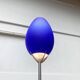Vintage postmodern floor lamp in Italian glass by Lucente.