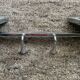 1950s stainless steel towel rack
