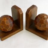 Pair of mirror ball bookends