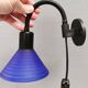 A set of wall lamps with blue glass shades from Danske Design-Light, 1980s.