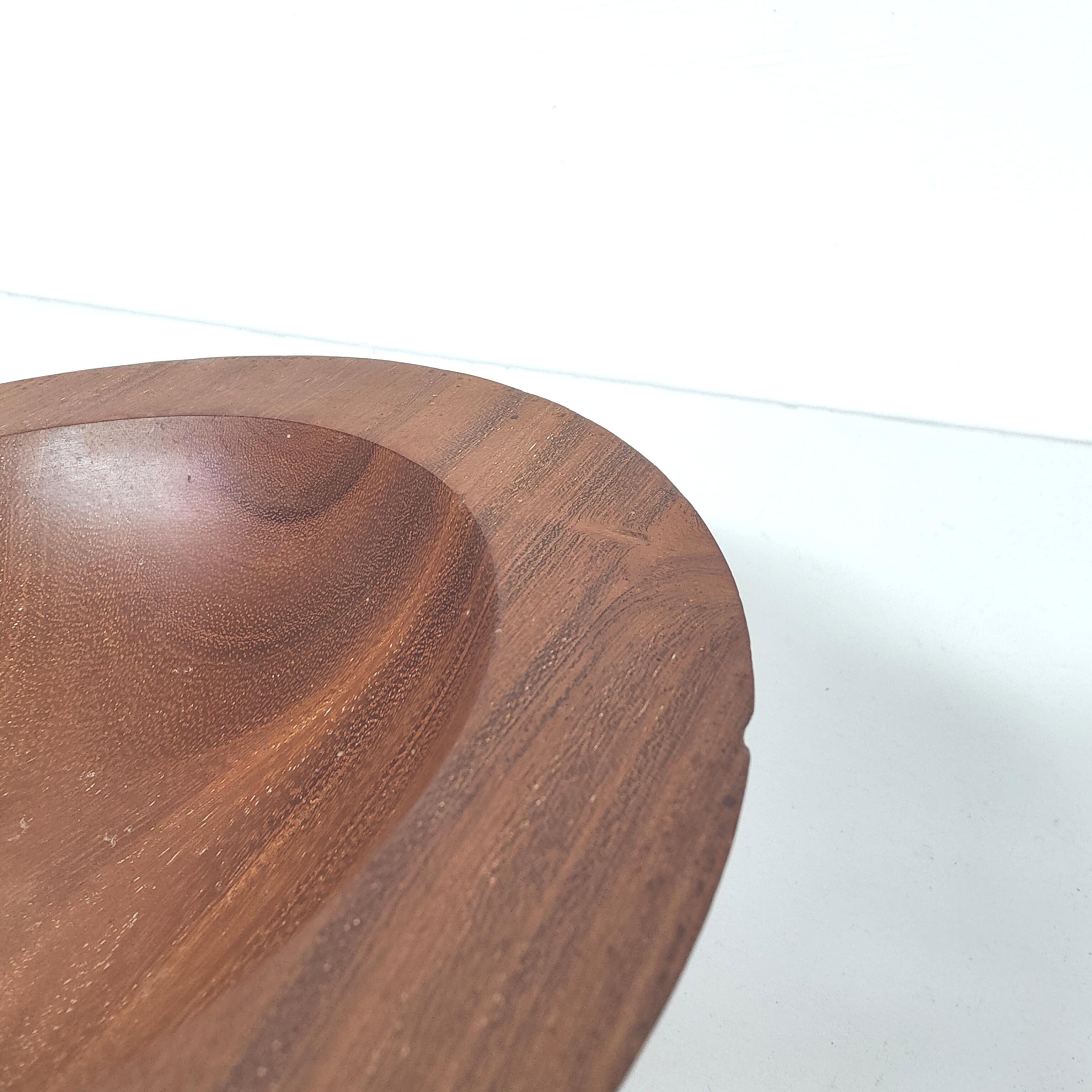 Fruit cup in vintage wooden diabolo shape