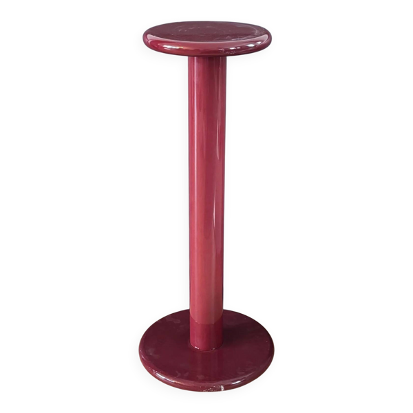 Porte-plante / sellette en plastique bordeaux vintage