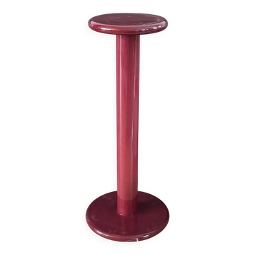 Vintage burgundy plastic plant stand