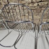 Round table and 4 chairs set, 1970