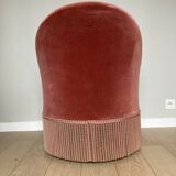 Velvet toad armchair