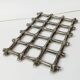 Expandable trivet in silver metal imitation bamboo