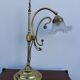 Swan neck brass lamp Art Nouveau