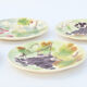 Suite of 5 fruit plates in Earthenware of Saint-Clément