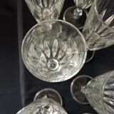 8 antique champagne flutes