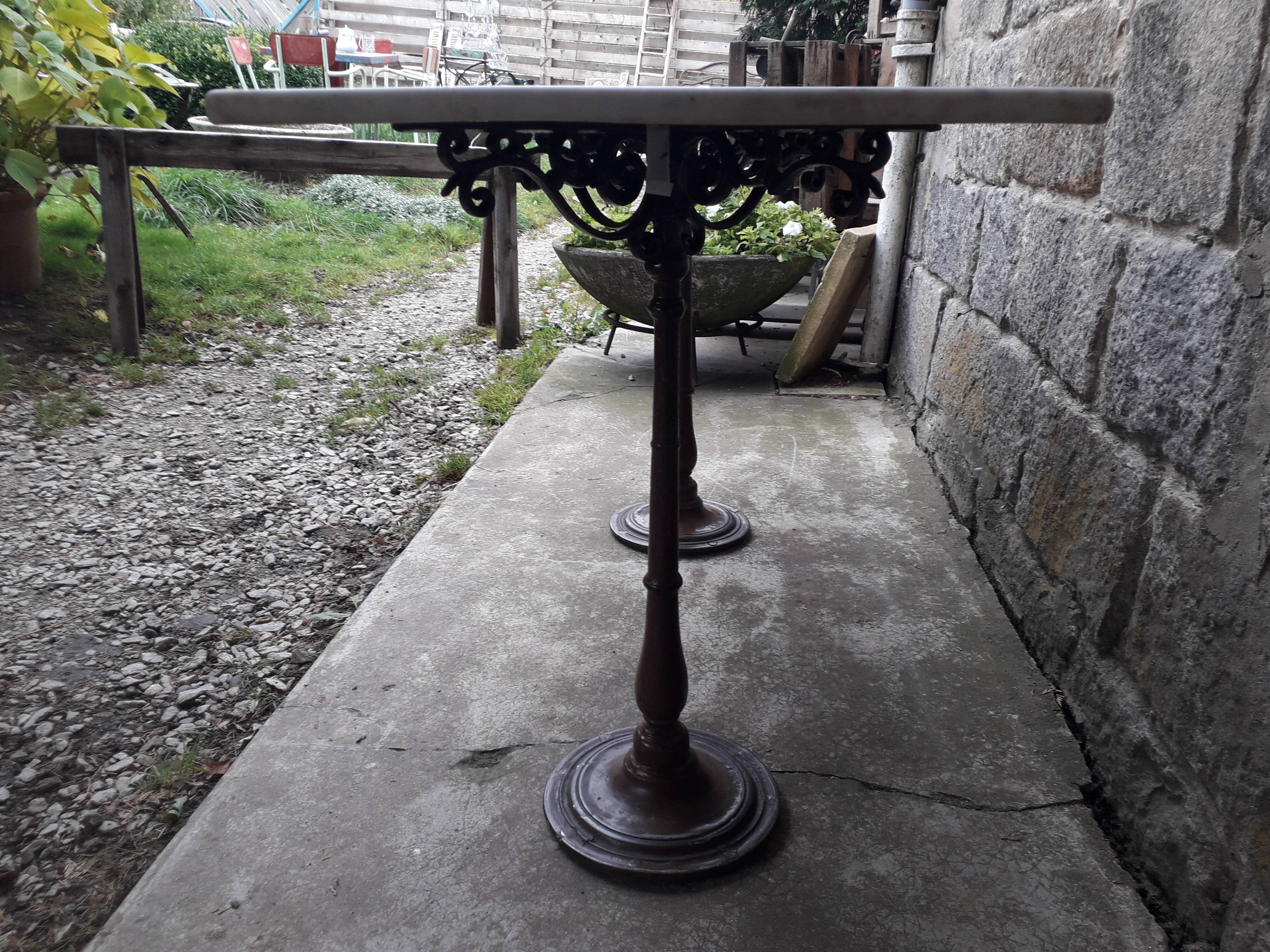 Bistro table marble top 145.5 cm