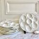 6 Longchamp slurry oyster plates