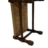 Vintage Stool cane small Stool Mid Century Ottoman 60's design