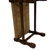 Tabouret vintage en rotin petit tabouret ottoman du milieu du siècle design années 60