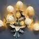 Vintage floral wall lamp by Hans Kögl, 1970s