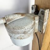 Grey Industrial Factory Wall Light from Elektrosvit, 1970s