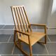 Rocking chair hêtre blond vintage