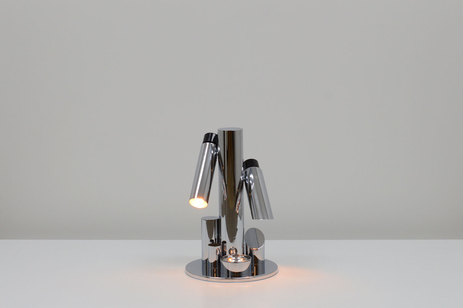 Chrome desk light “Babilonia” by Fase, Spain 70