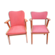 2 mismatched bridge chairs