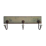 Wooden wall coat rack 3 hooks