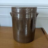 Large ancient stoneware pot