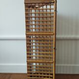 Rattan wall shelf