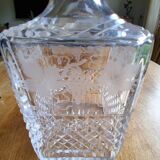 Carafe en cristal et laiton doré