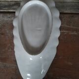 Pair of white earthenware shells 19th