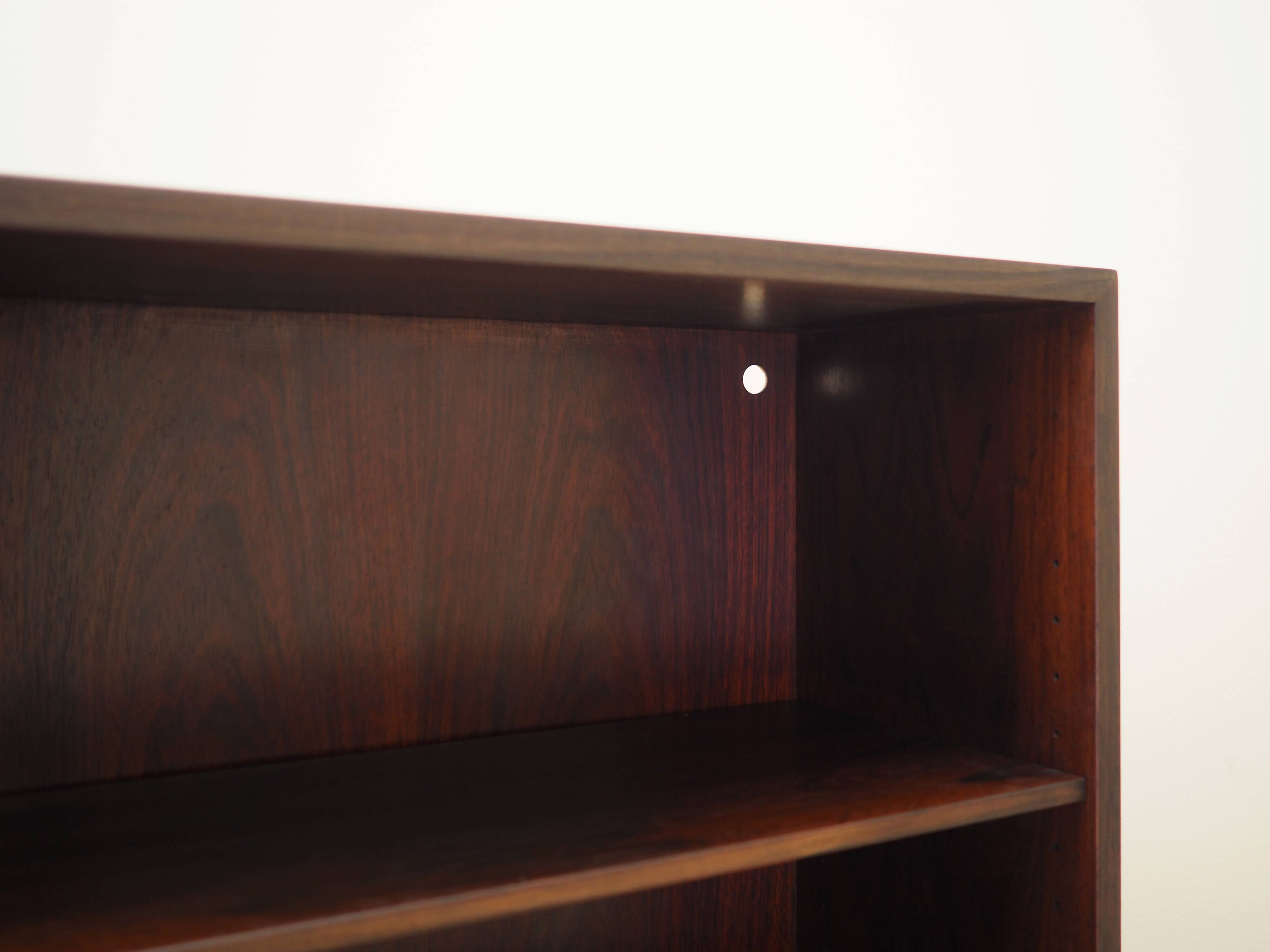 Mahogany bookcase, Danish design, 1970s, manufacturer: Omann Jun