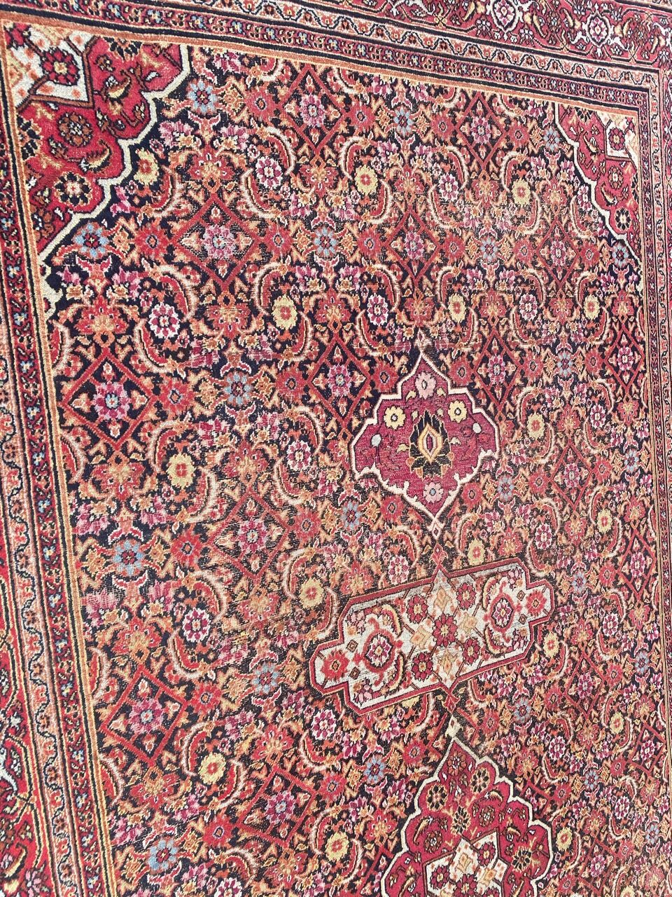 Old Persian carpet Dorokhsh khorasan from the early 19th century 200x400 cm