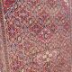 Old Persian carpet Dorokhsh khorasan from the early 19th century 200x400 cm