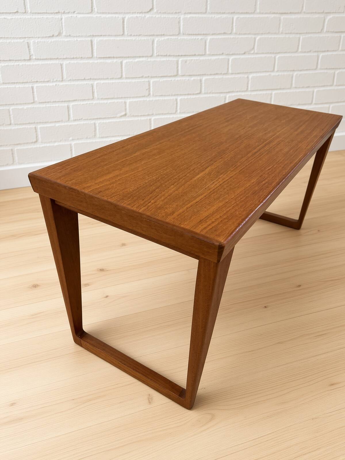 Bench and Mirror in Teak by Kai Kristiansen for Aksel Kjersgaard, 1960s