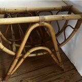 1970s rattan coffee table