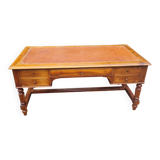 large Louis Philippe desk in walnut from the 19th century