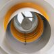 XL Verona Pendant by Svend Middelboe - 1980s Scandinavian  - White/Yellow
