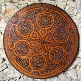 Large carved tray wall decoration