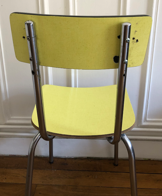 Yellow formica chair