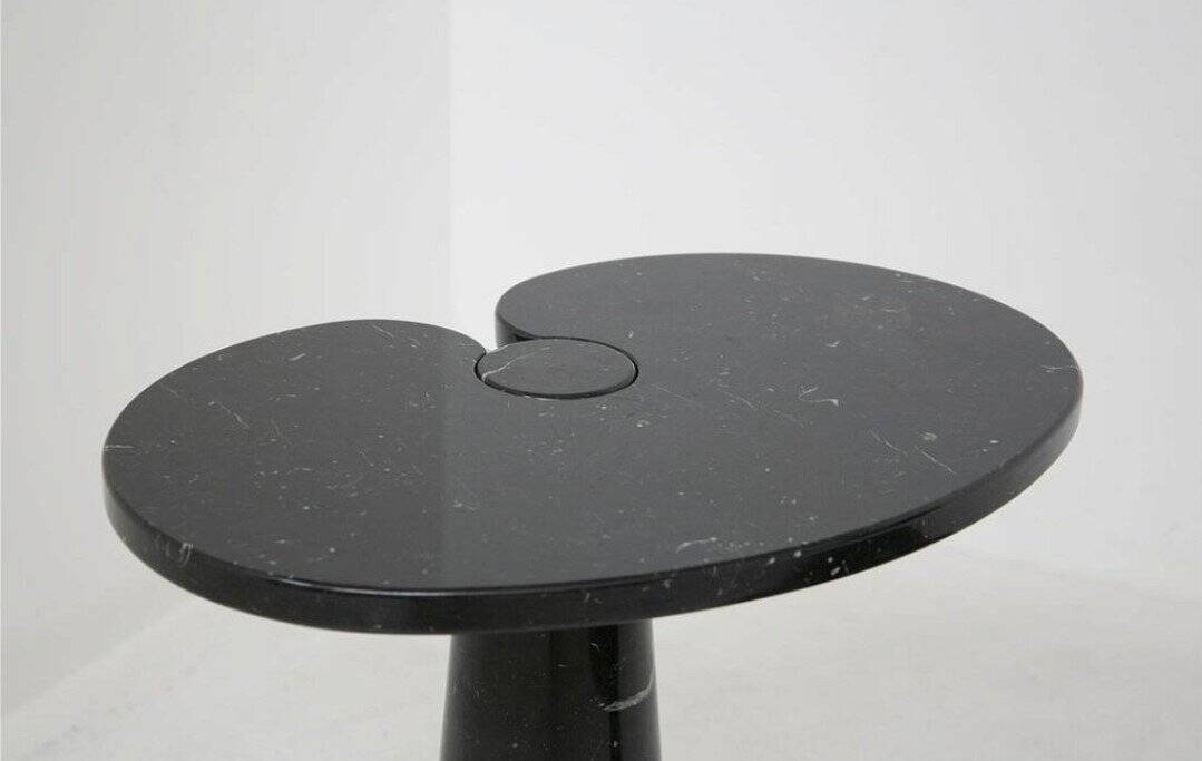 Black Marble Eros Coffee Tables by Angelo Mangiarotti for Skipper, 1980s, Set of 2