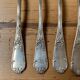 Set of 8 antique silver-plated cutlery pieces