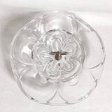 Glass paste compote 1960s Height 25 cm