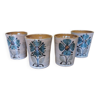 Suite de 4 mugs vintage