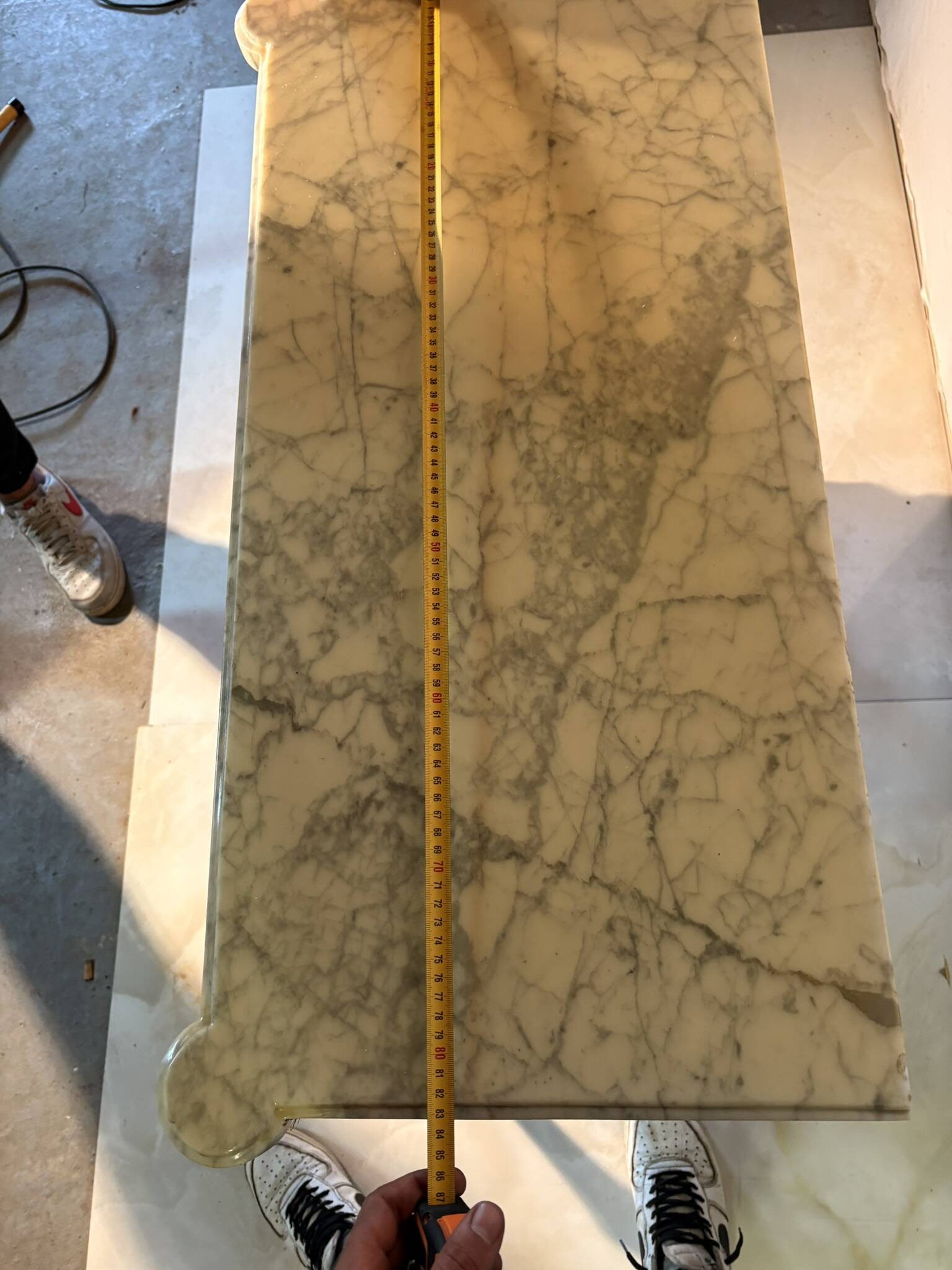 Louis XVI style 3-drawer chest of drawers, marble and gilded bronze