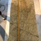 Commode 3 tiroirs de style Louis XVI, marbre et bronzes dorés